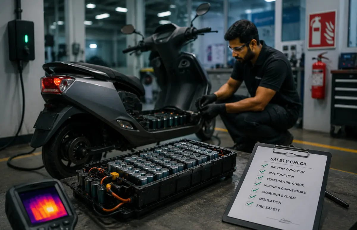 Electric scooter battery fire safety tips